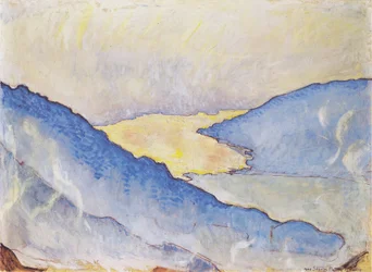 Evening Mist at Lake Thun